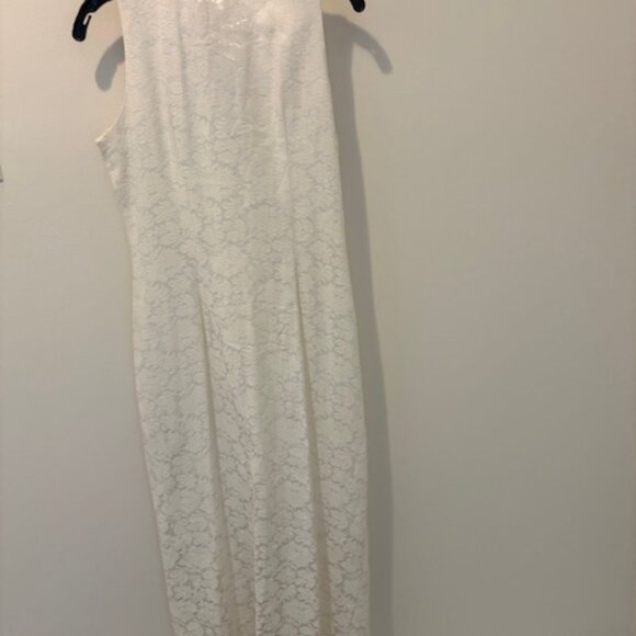 White print design dress - Picture 1 of 5